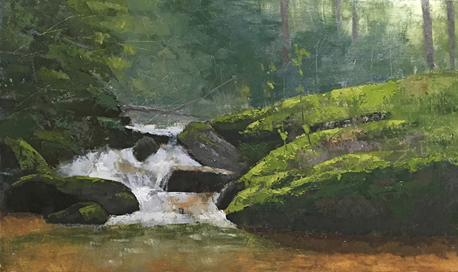 Picture of stream from www.kevinmillerfineart.com
